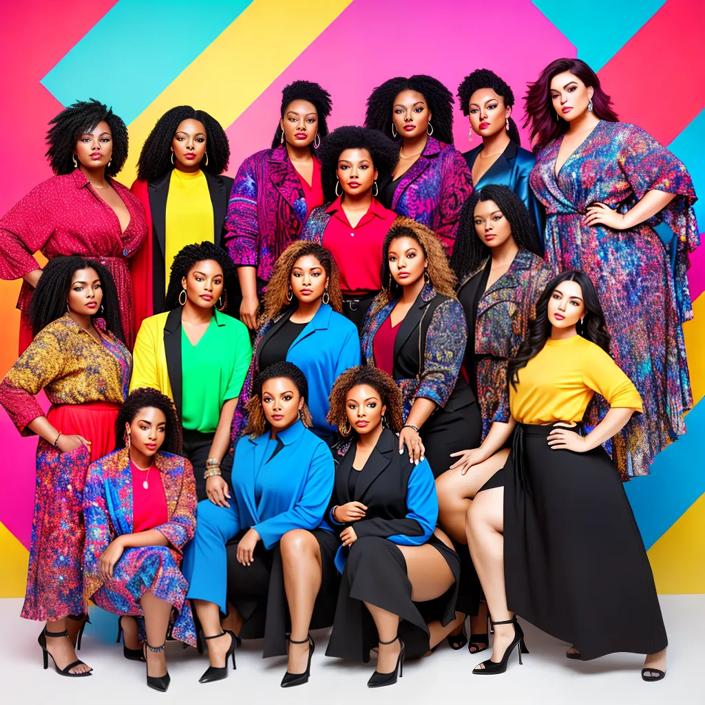 Fotos moda plus size diversidade cores Fotos moda plus size diversidade cores