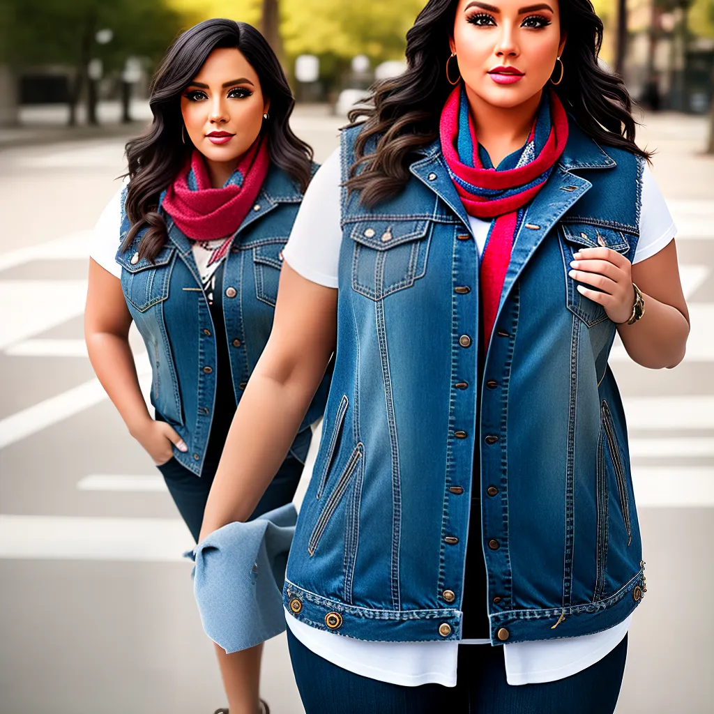 Fotos moda plus size jeans vestido colorido