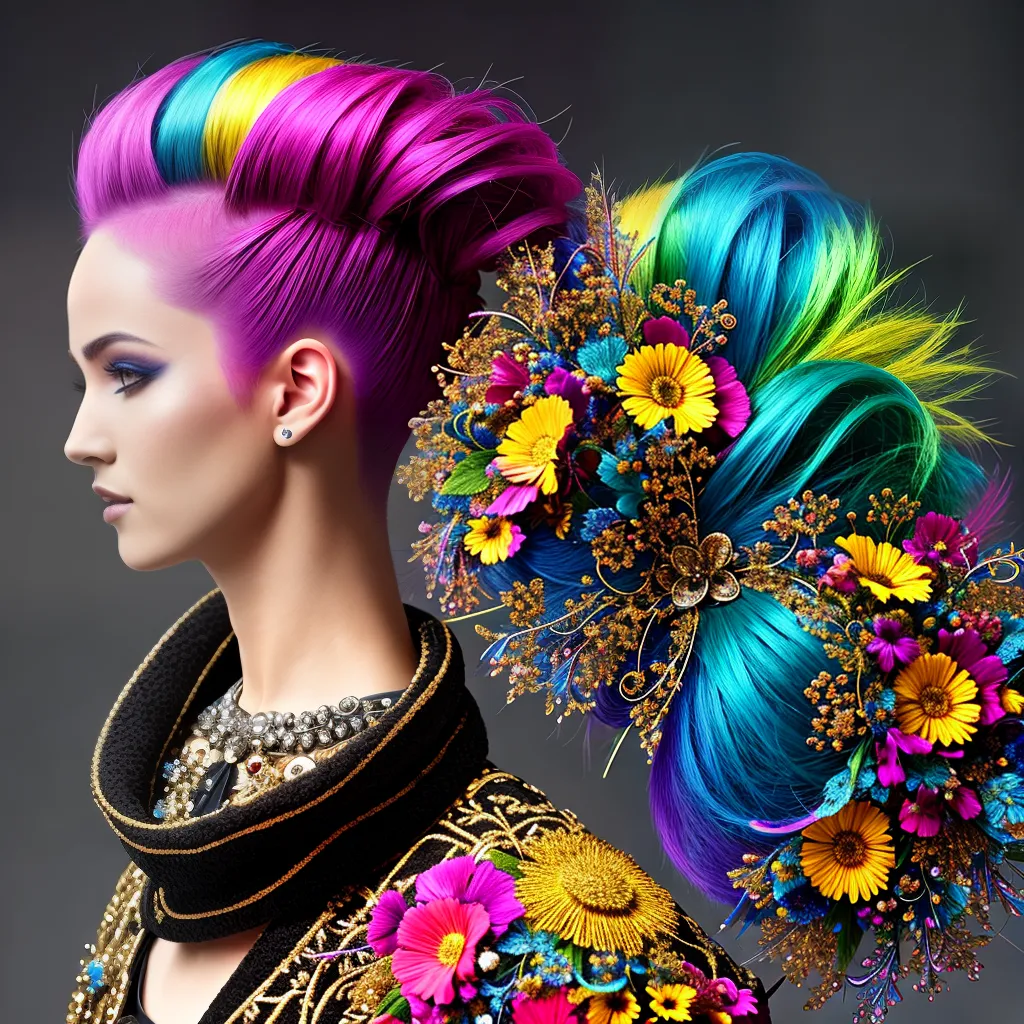 Fotos cabelo ousado sonho criatividade