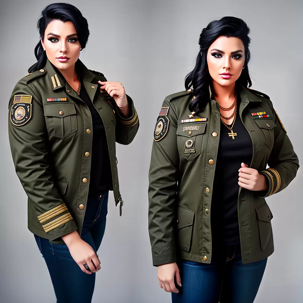 Fotos jaqueta militar plus size estilo Fotos jaqueta militar plus size estilo