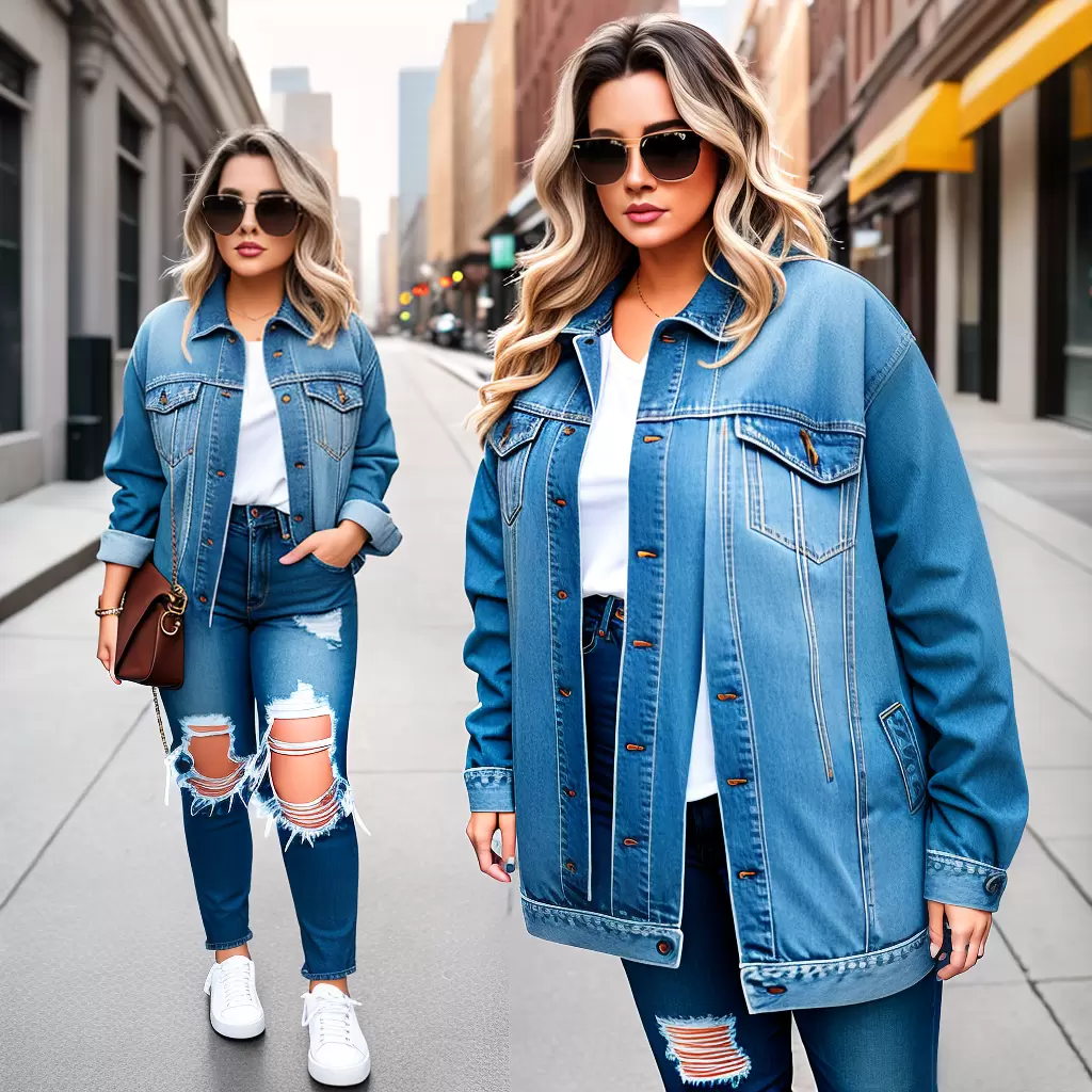 Fotos mulher jeans tendencia cidade confianca