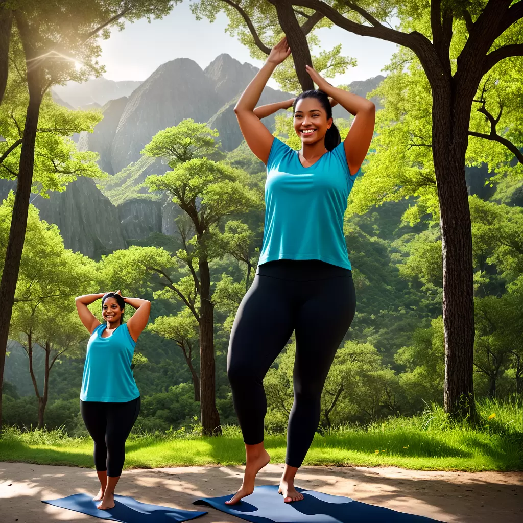 Fotos yoga sorriso natureza tamanho grande