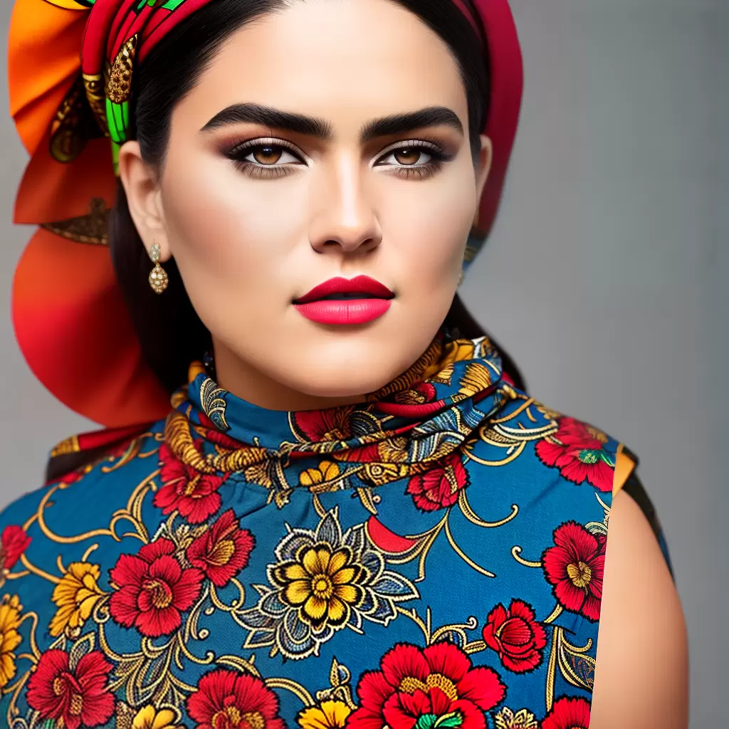 Fotos moda plus estampa cultural diversidade