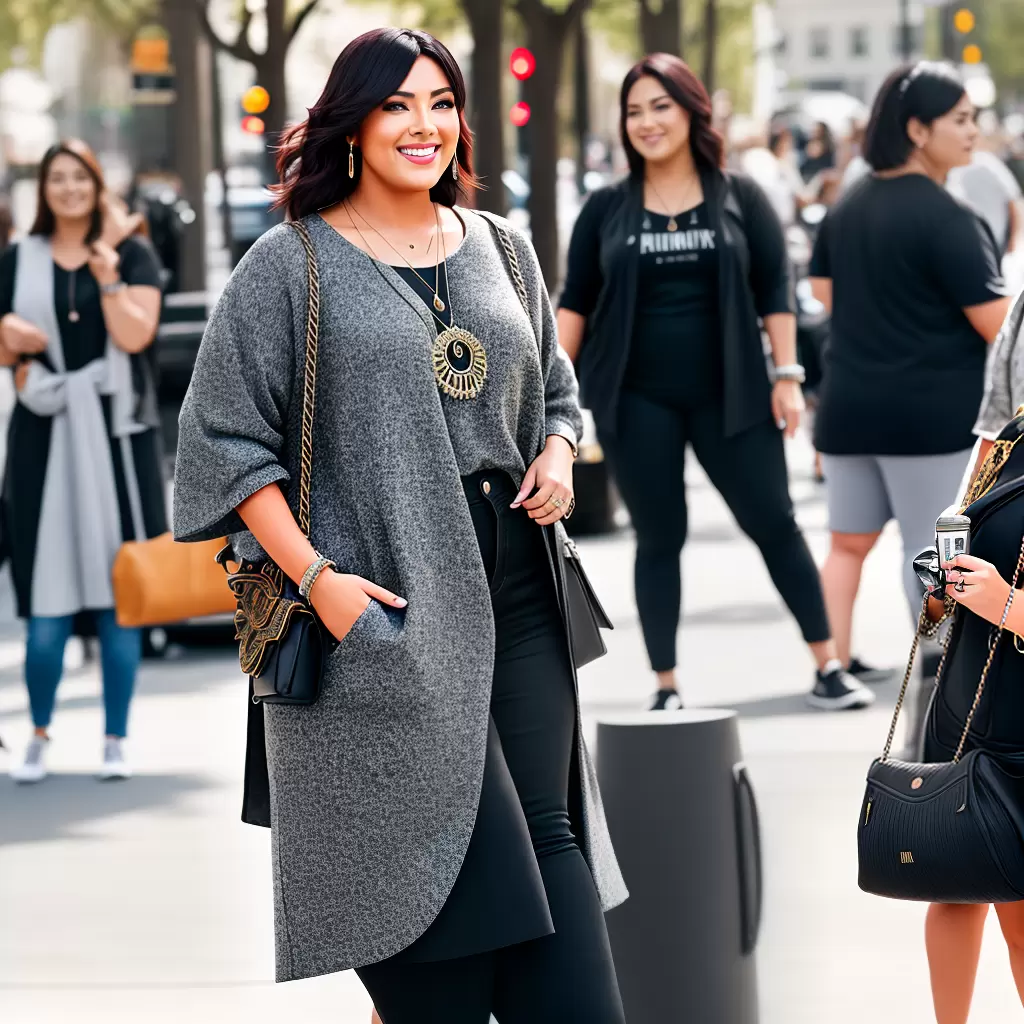 Fotos moda plus size mulher confiante 1