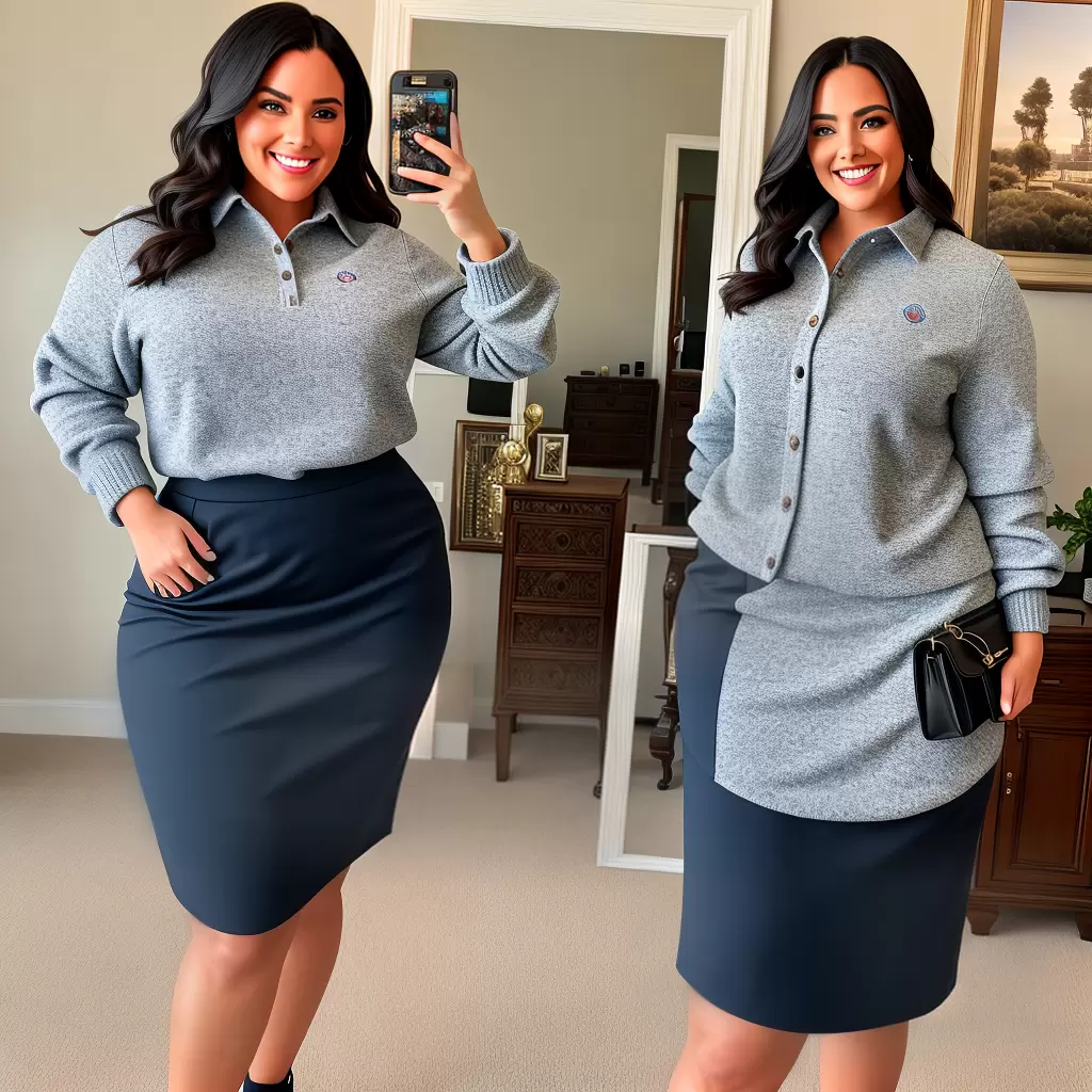 Fotos moda plus size sorriso estilo