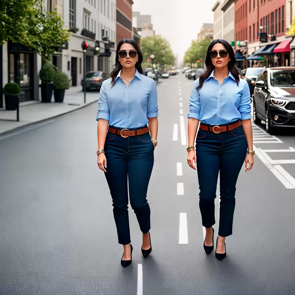 Fotos estilo preppy mulher confiante