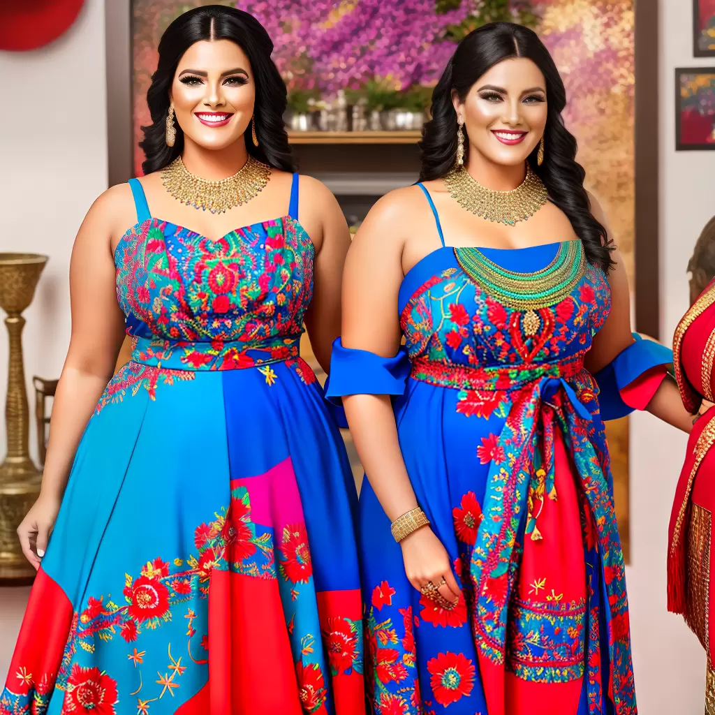 Fotos mulher plus size estilosa familia festa
