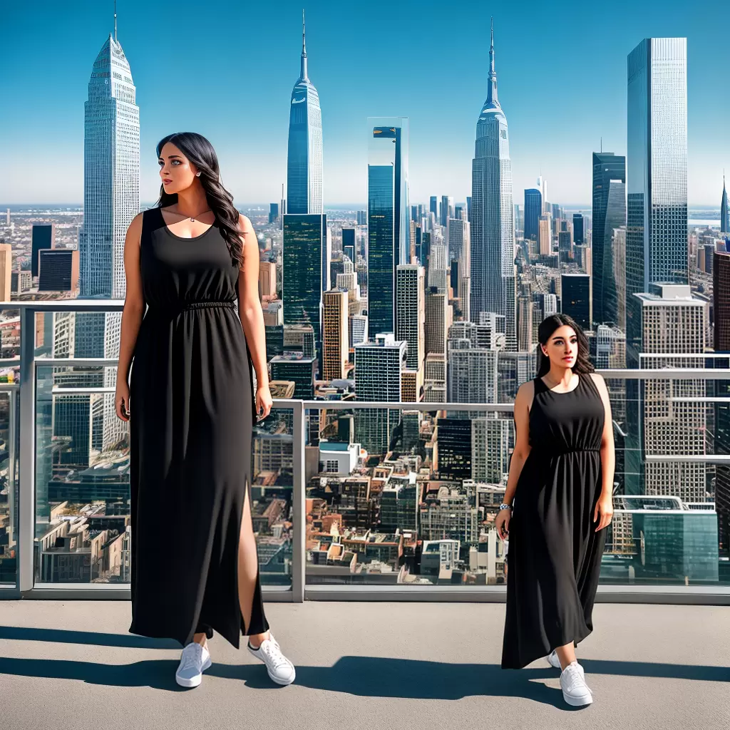 Fotos plus size vestido sneakers cidade