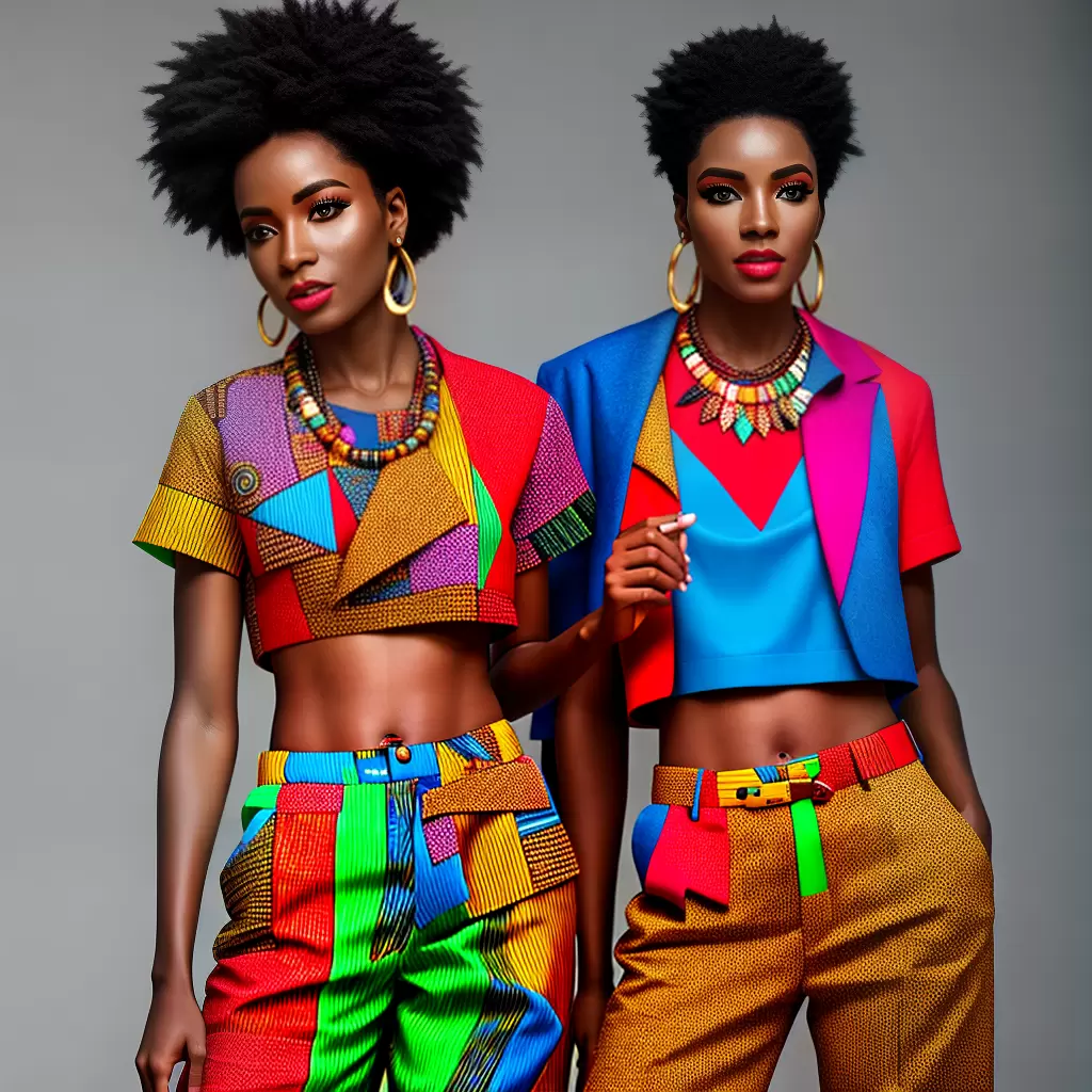 Fotos moda africana colorida acessorios destaque