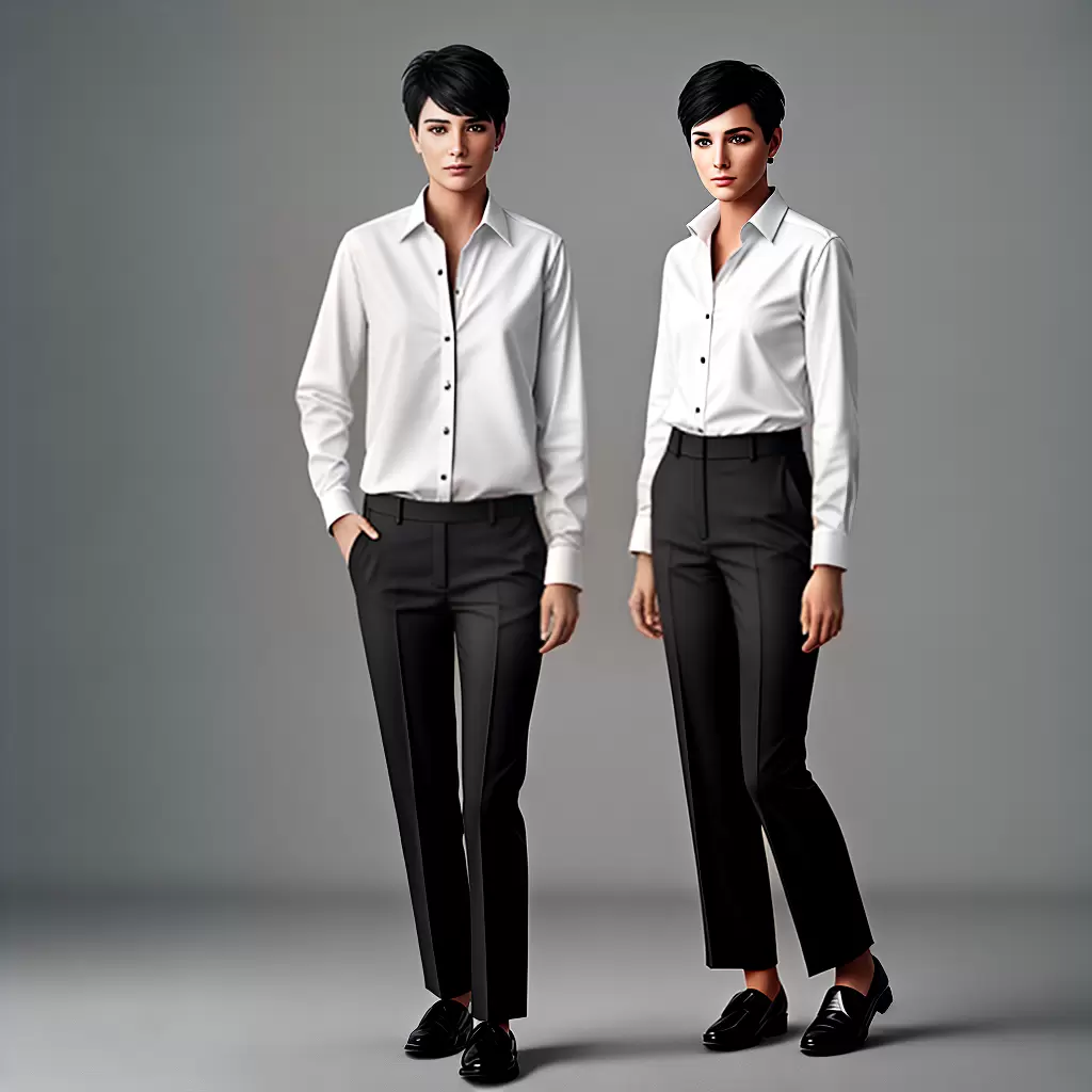 Fotos traje preto e branco androgino Fotos traje preto e branco androgino