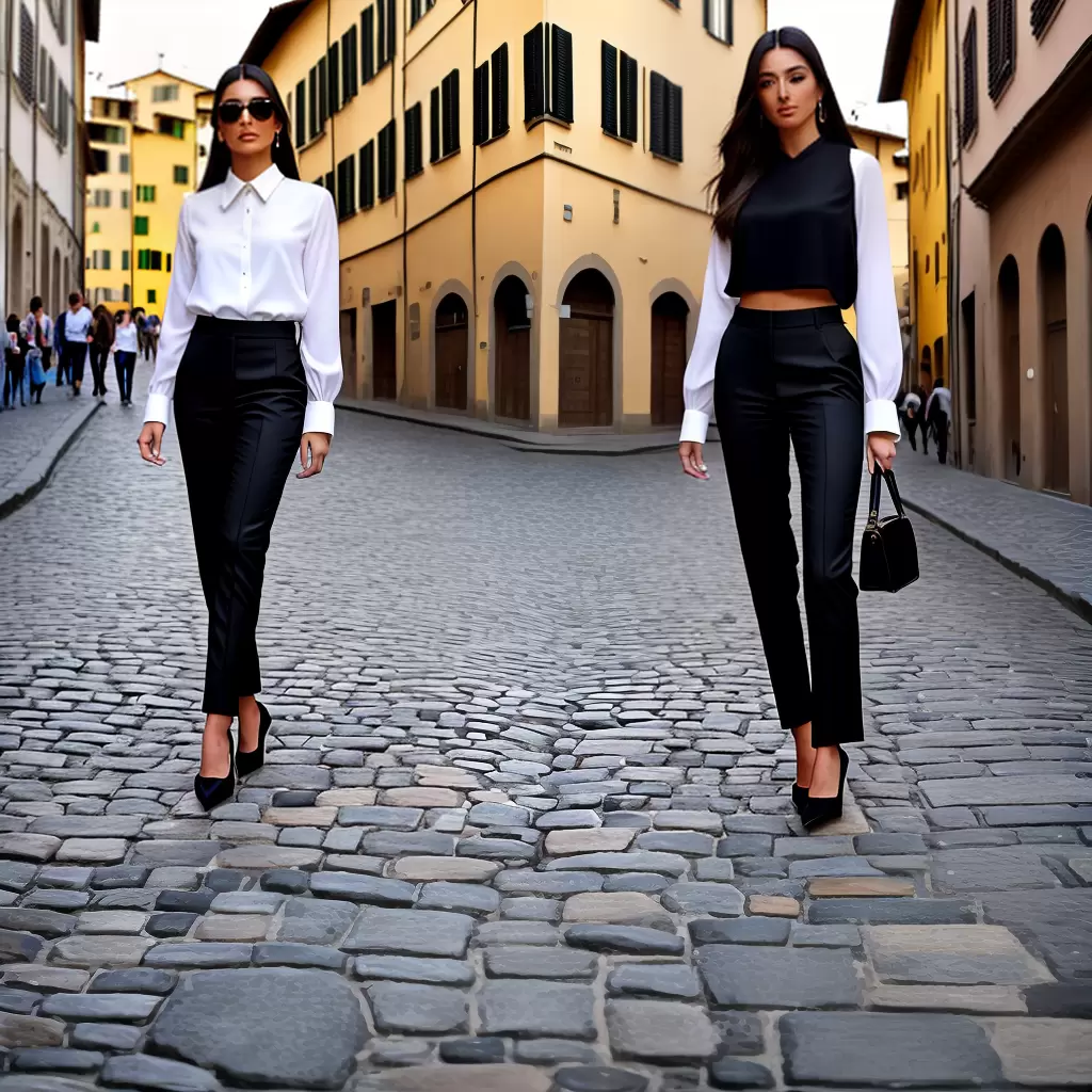 Fotos modelo florenca calca preta ponte vecchio