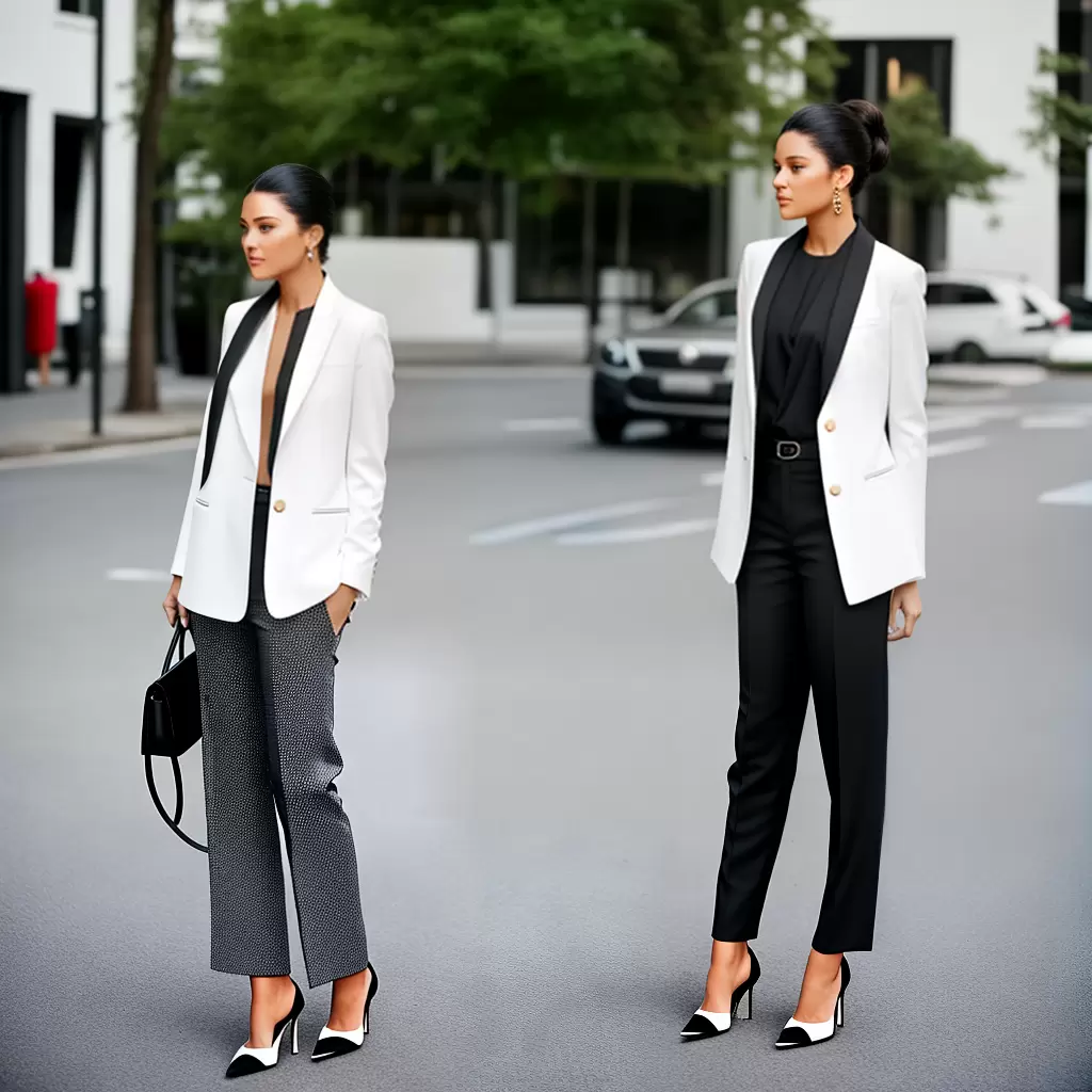 Fotos mulher elegante preto branco salto