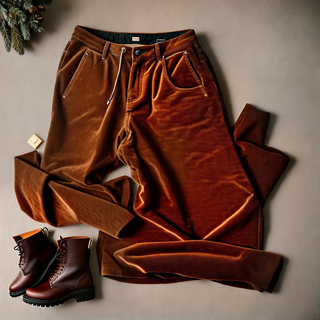 Fotos look outono corduroy sweater botas
