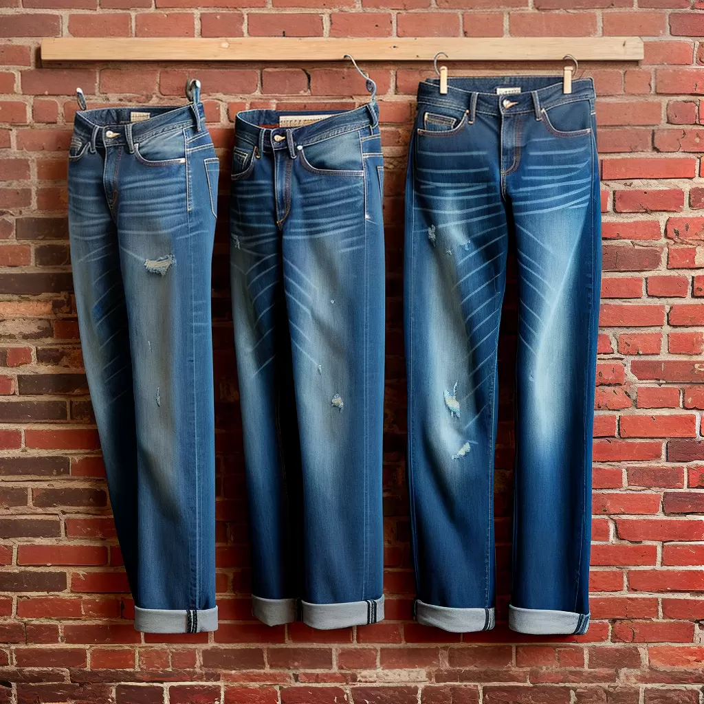 Fotos jeans denim rustico desgastado