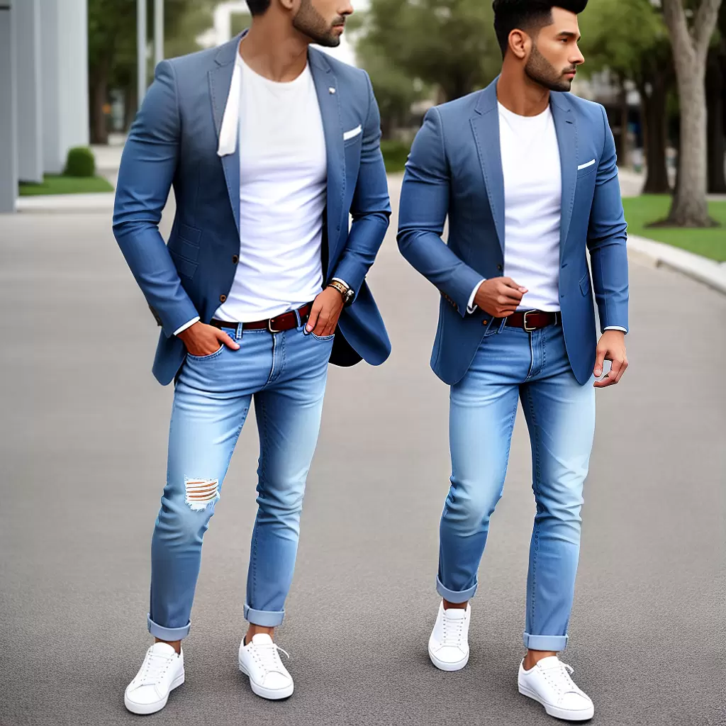 Fotos jeans azul branco bege sneakers Fotos jeans azul branco bege sneakers
