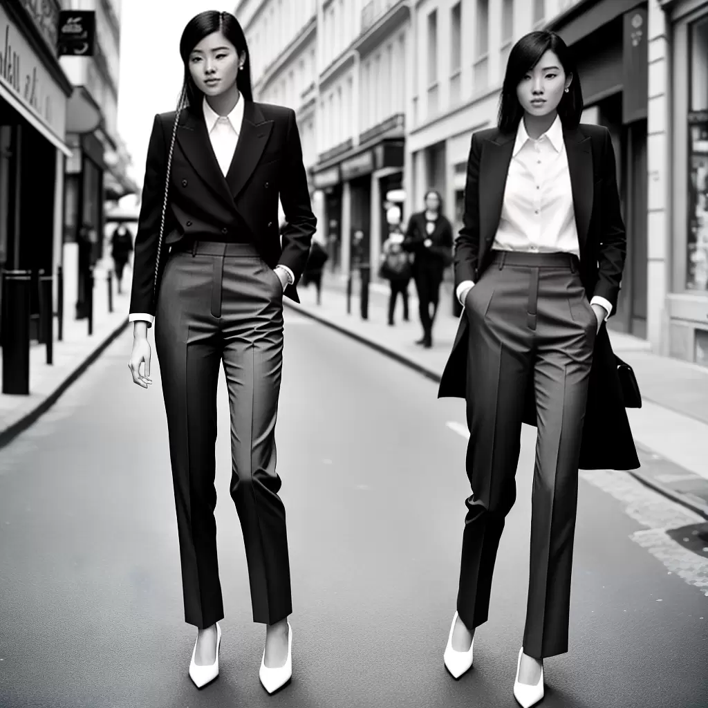 Fotos mulher paris calca corte frances