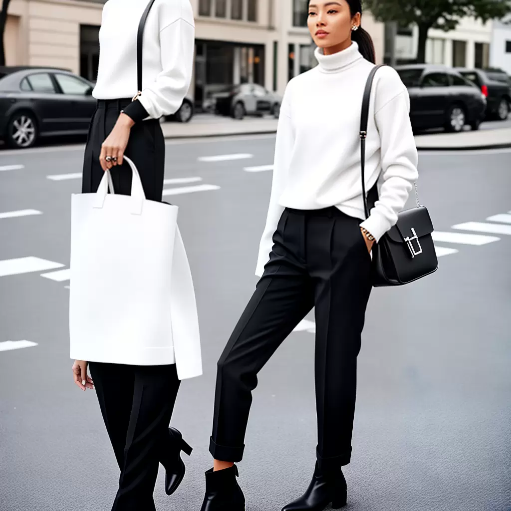 Fotos look preto branco minimalista
