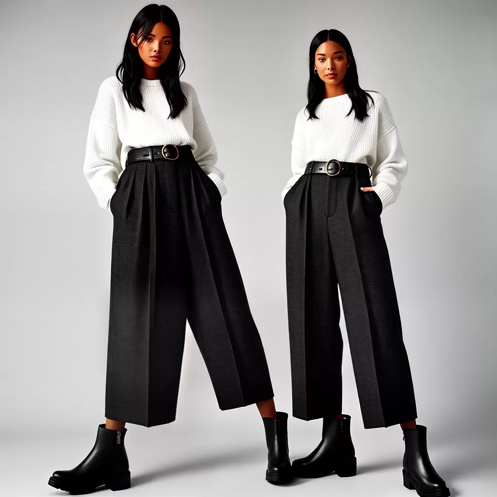 Fotos look nordico minimalista calcas cintura alta