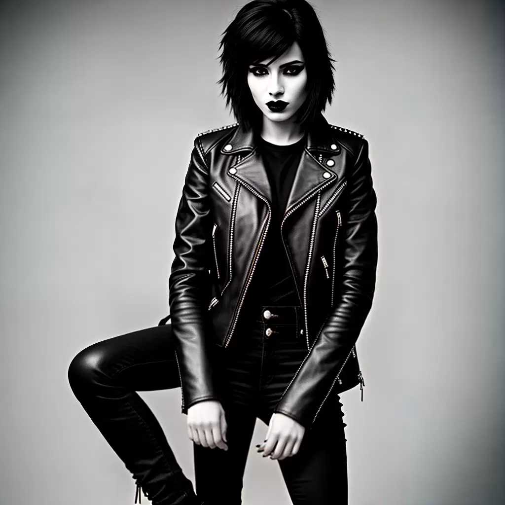 Fotos mulher jeans rasgado estilo punk 2