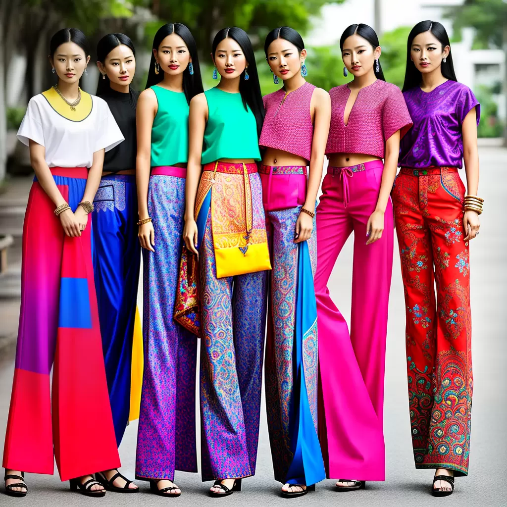 Fotos moda tailandesa jovens cores padroes Fotos moda tailandesa jovens cores padroes