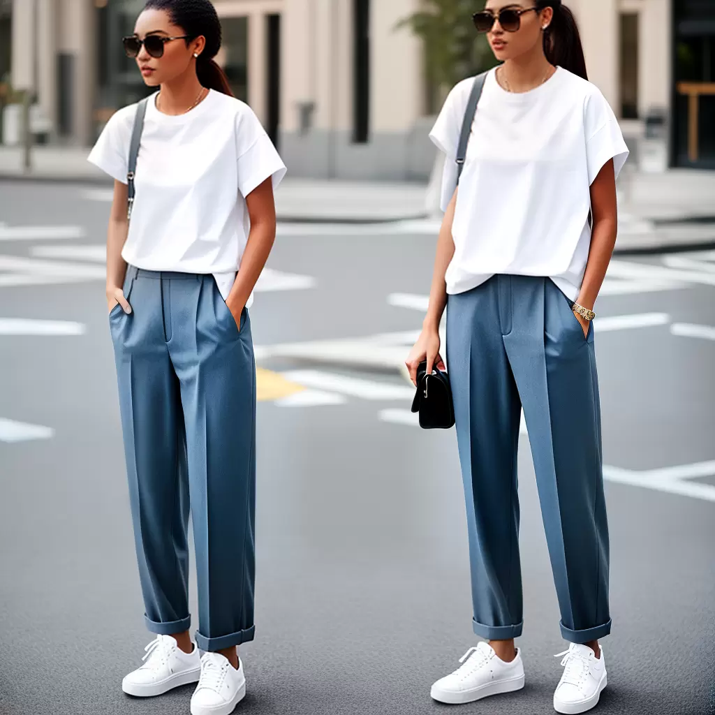 Fotos look casual moderno jeans sneakers