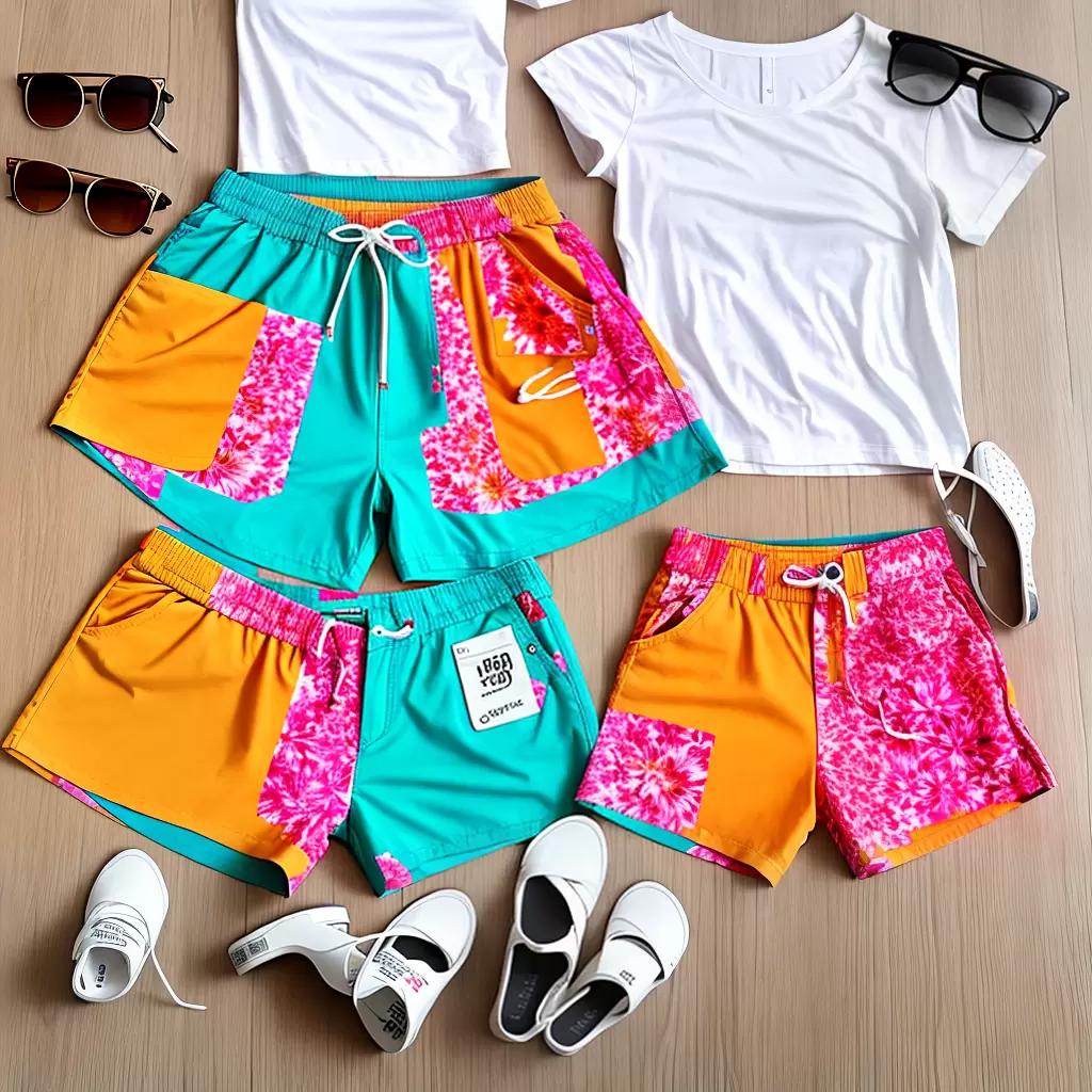 Fotos shorts estampados look verao