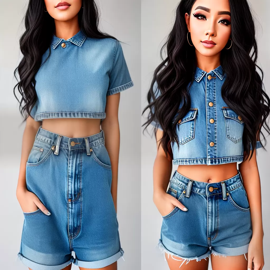 Fotos makeup leve jeans crop top Fotos makeup leve jeans crop top