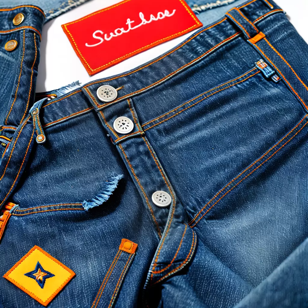 Fotos shorts jeans patches coloridos Fotos shorts jeans patches coloridos
