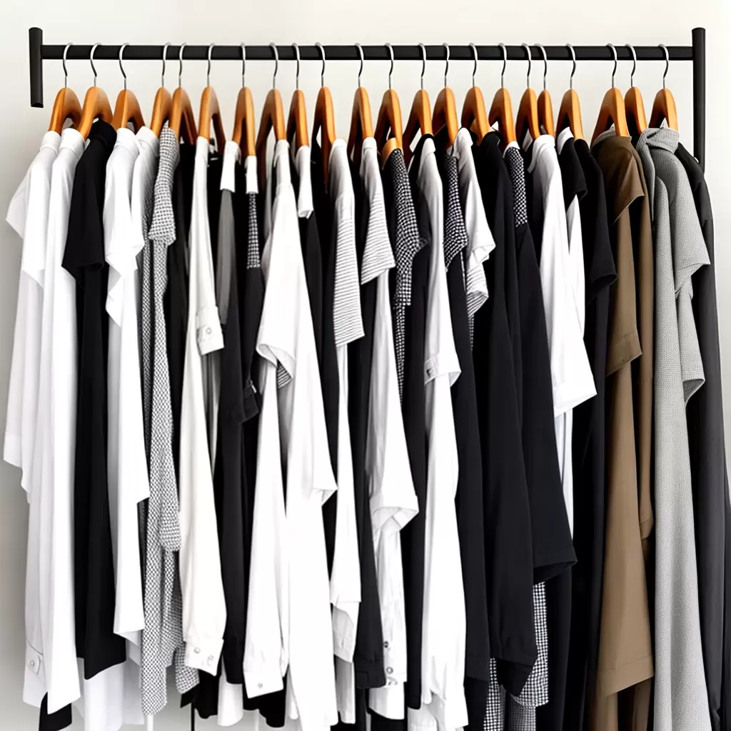 Fotos guarda roupa minimalista organizado