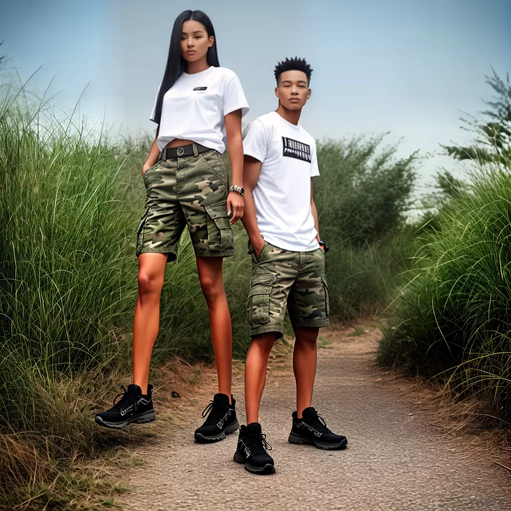 Fotos shorts camuflados coturno camiseta branca Fotos shorts camuflados coturno camiseta branca