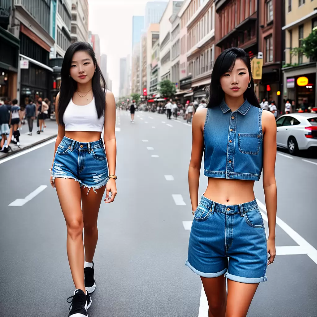 Fotos mulher jeans crop top tenis