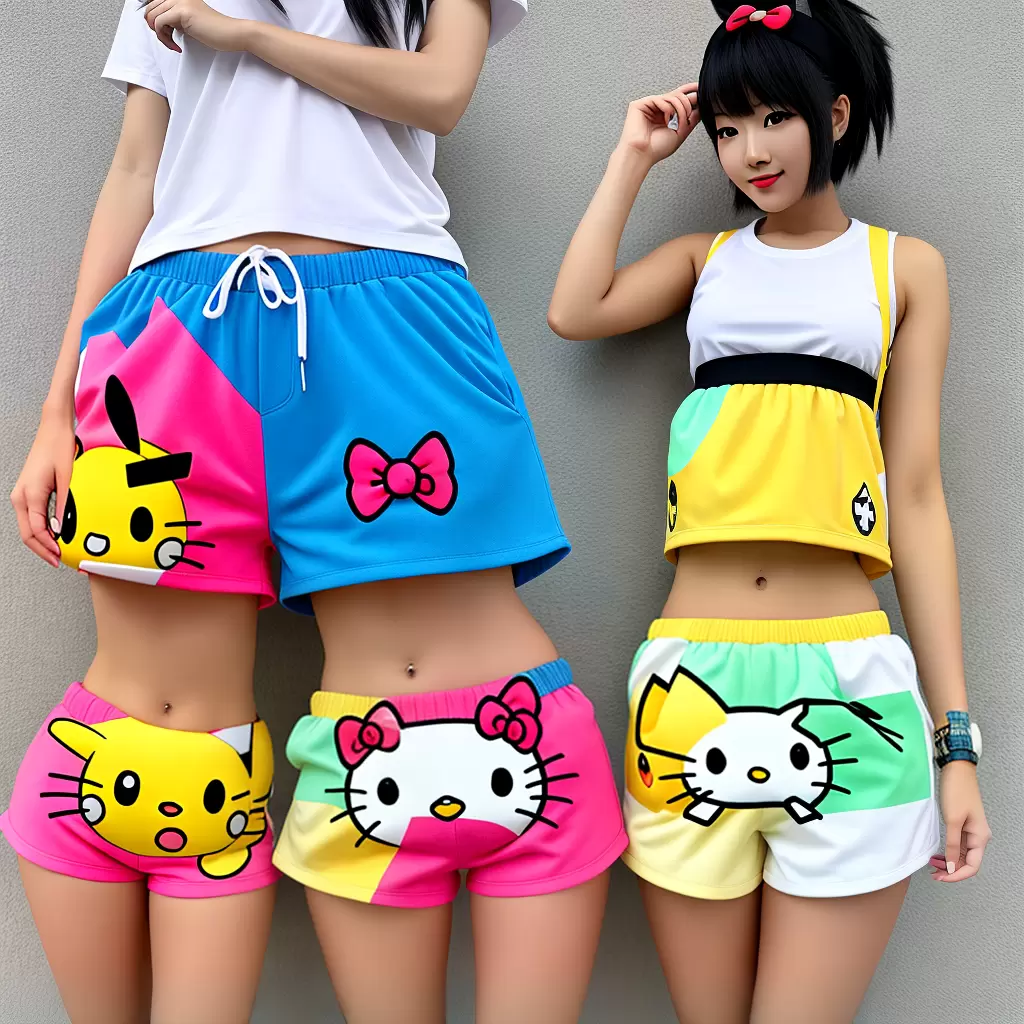 Fotos shorts kawaii japoneses personagens