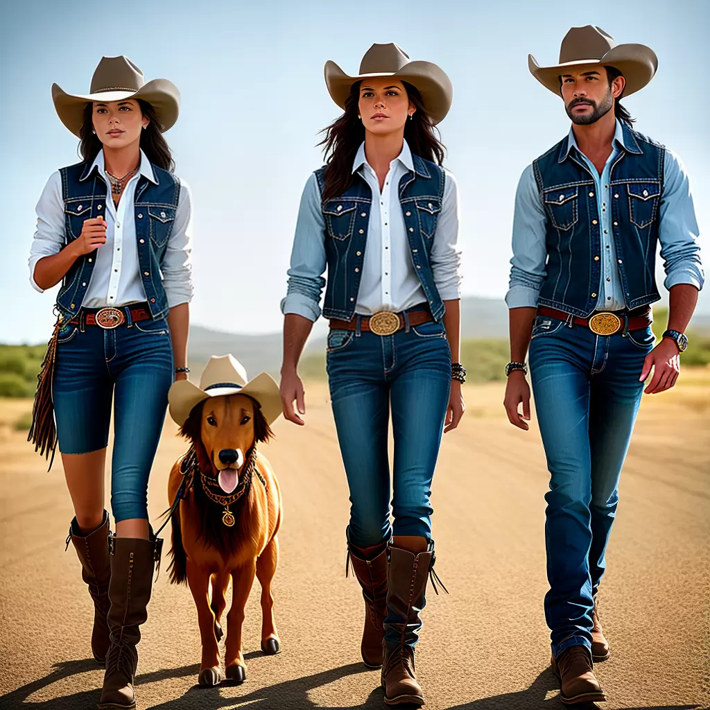 Fotos cowboy cowgirl estilo denim botabrilho Fotos cowboy cowgirl estilo denim botabrilho