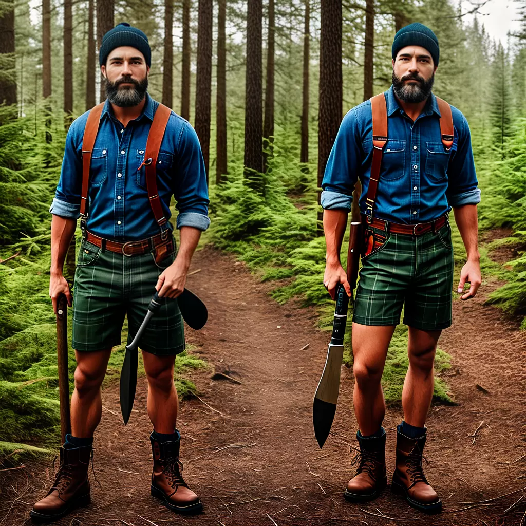 Fotos lenhador estilo axe denim botas
