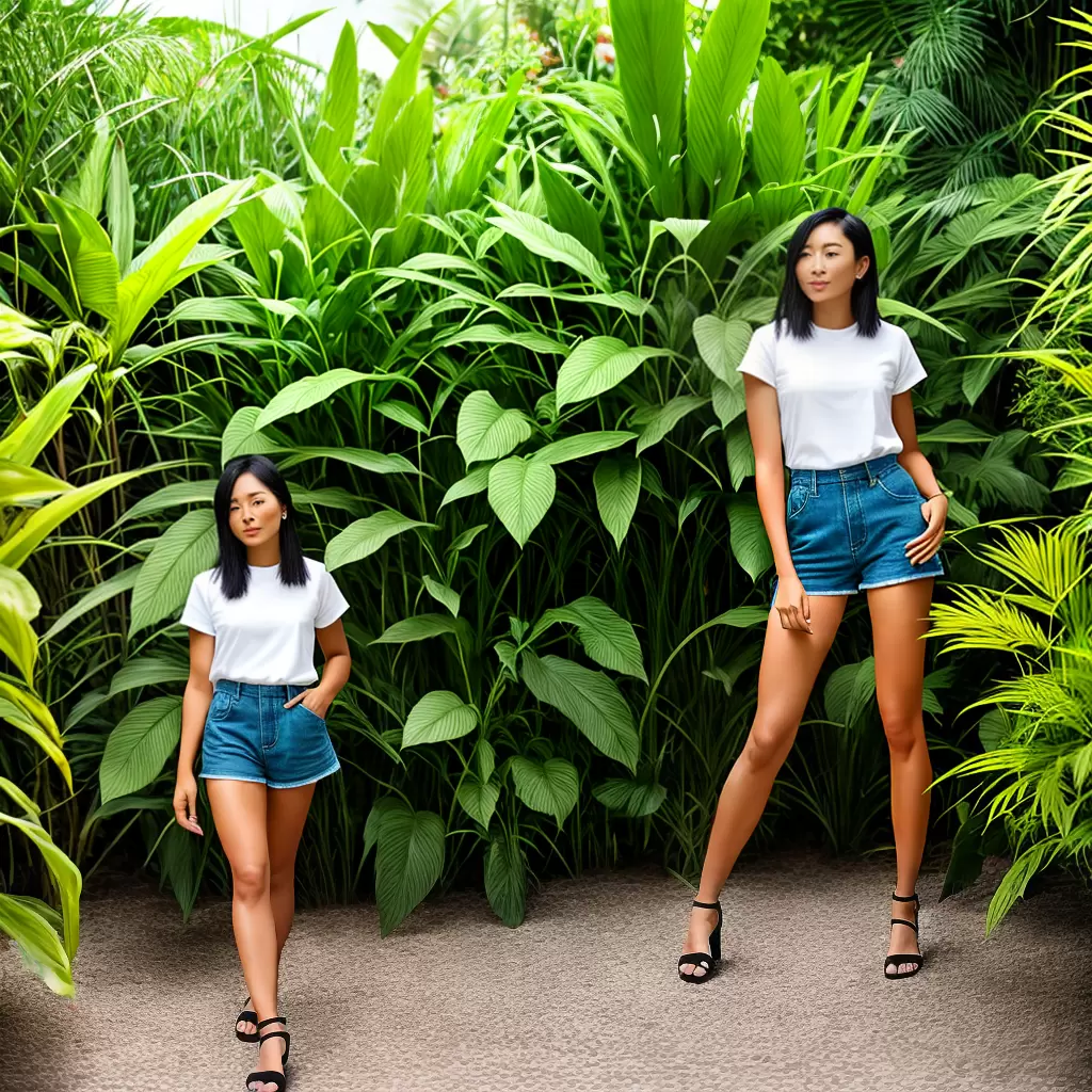 Fotos shorts vegan estilo jardim natureza Fotos shorts vegan estilo jardim natureza