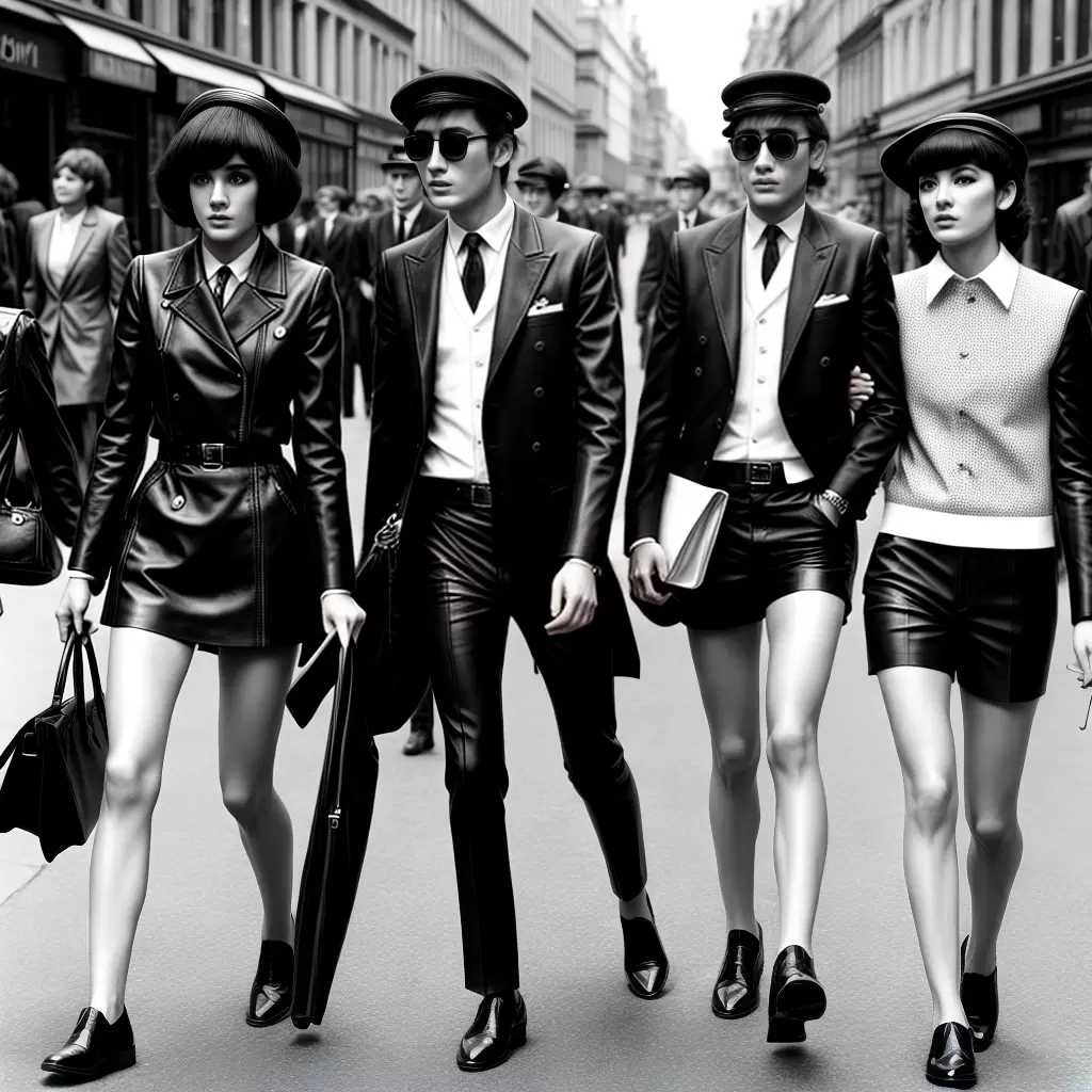 Fotos mod londres roupas preto branco