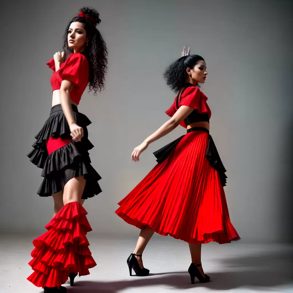 Fotos flamenco mulher vestido curto