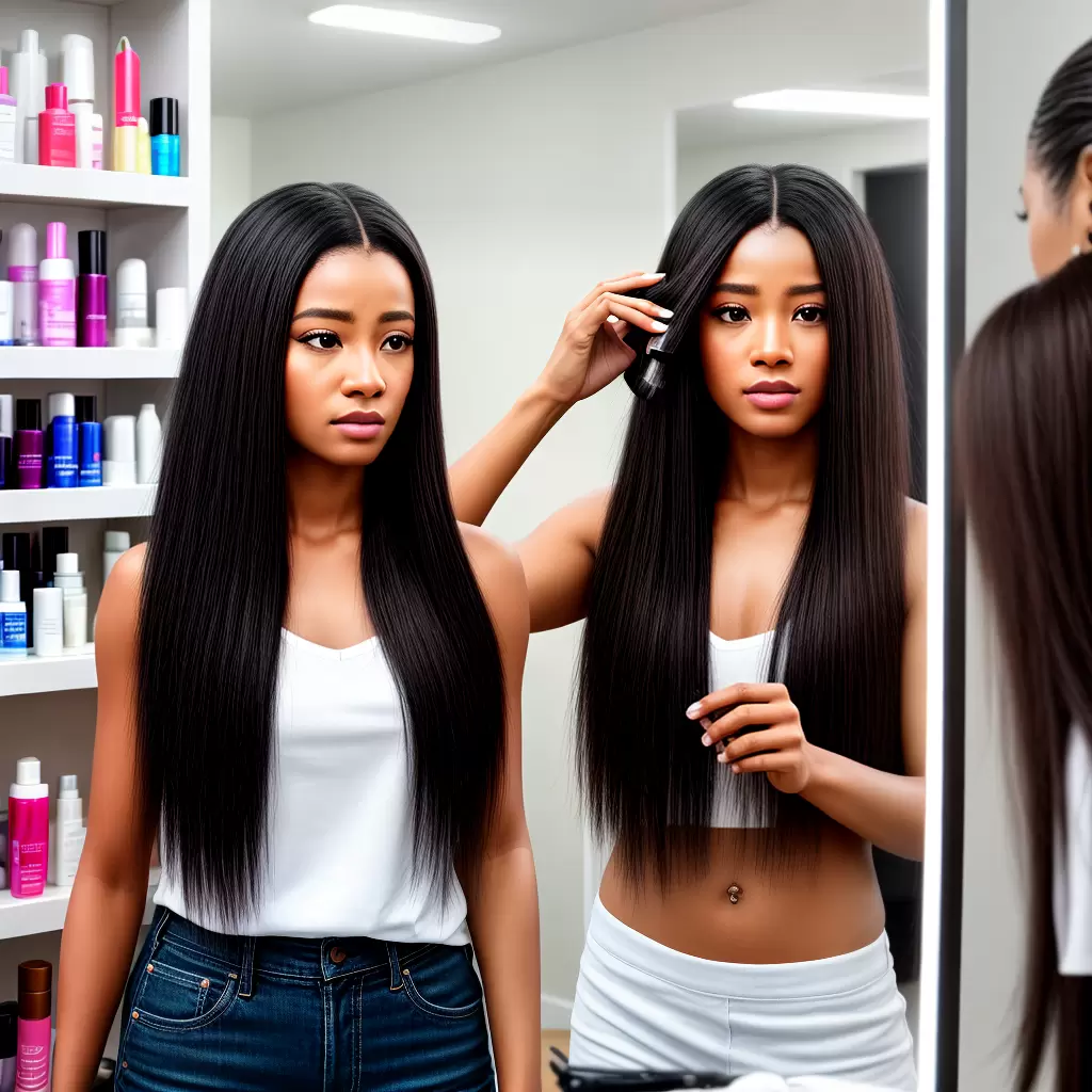 Fotos cabelo danificado mulher produtos tratamento