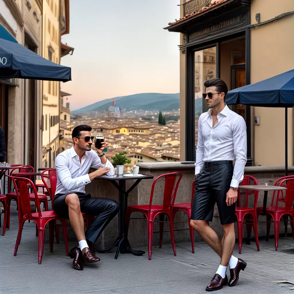 Fotos italiano espresso firenze por do sol