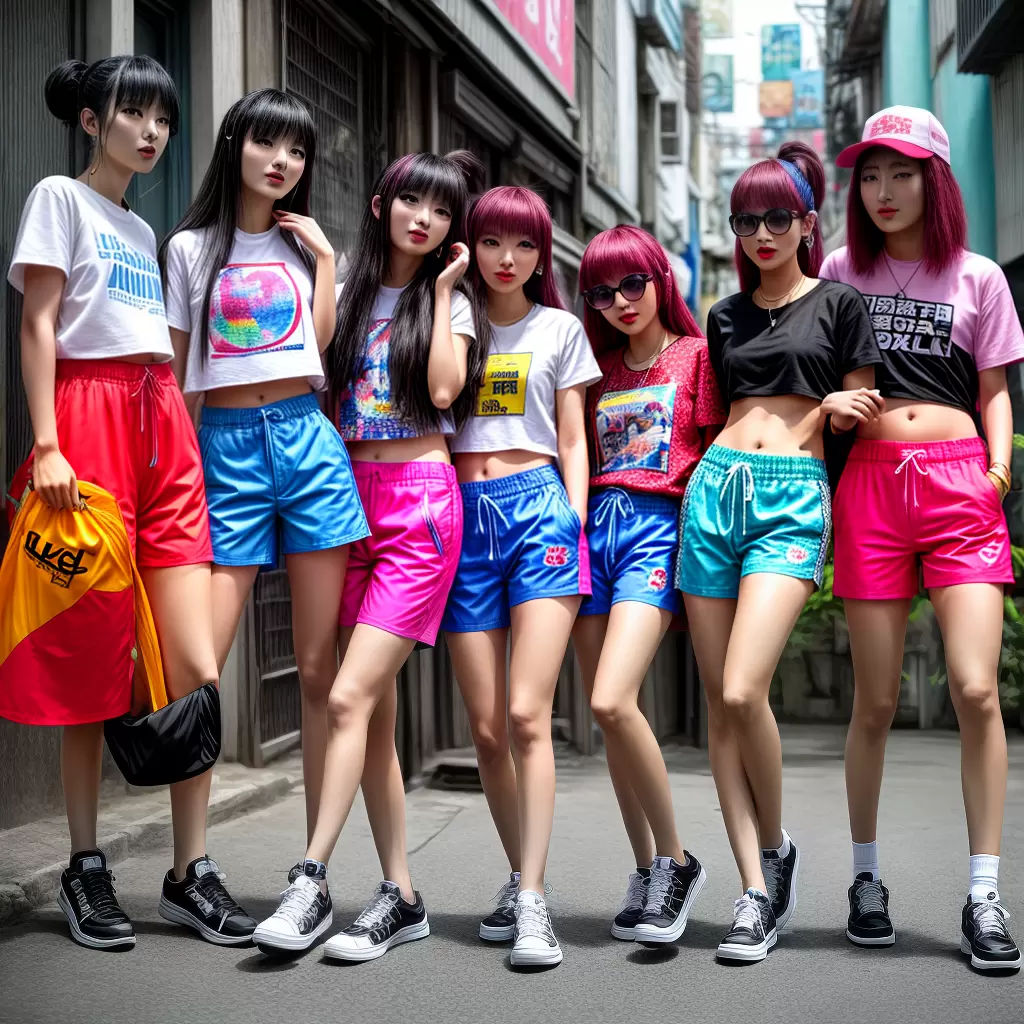 Fotos jovens estilosos dancando jpop tokyo