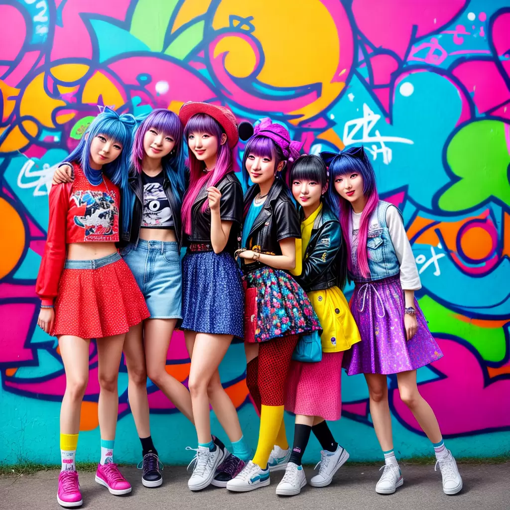 Fotos jpop tokyo graffiti juventude alegria