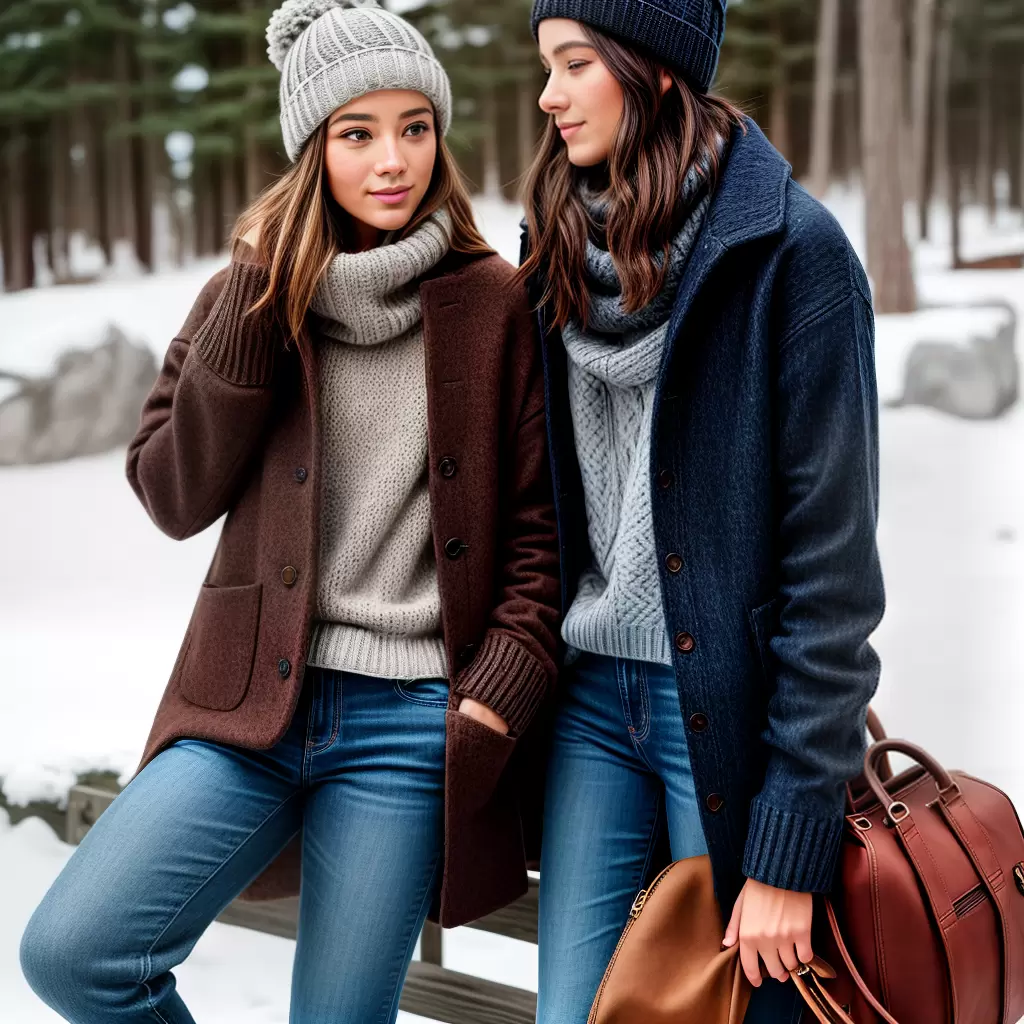 Fotos inverno sustentavel luva jeans vegan