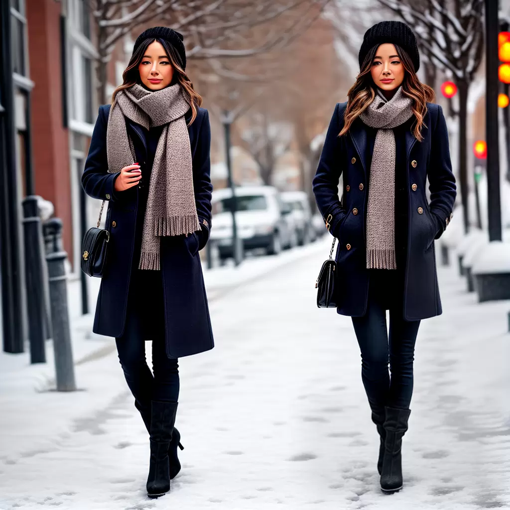 Fotos inverno roupas botas casaco cachecol