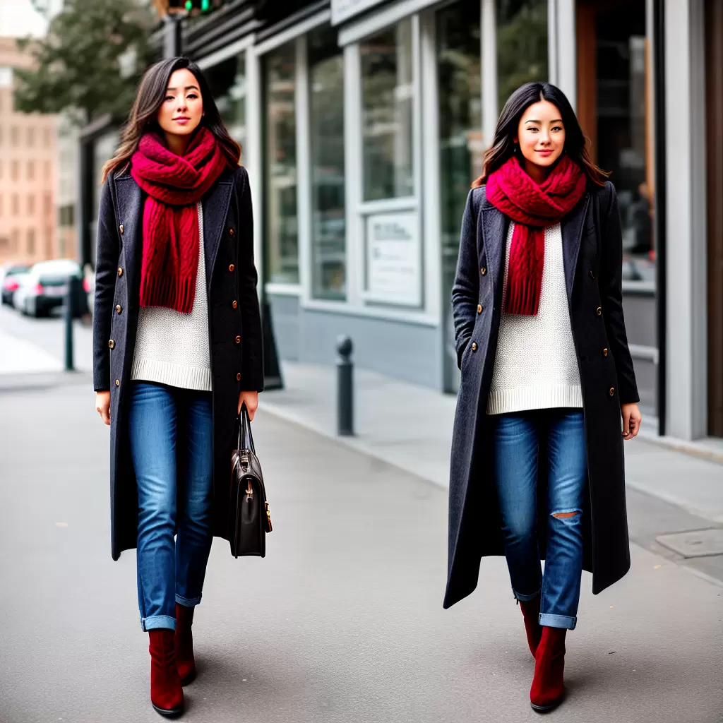 Fotos look inverno sueter jeans bota