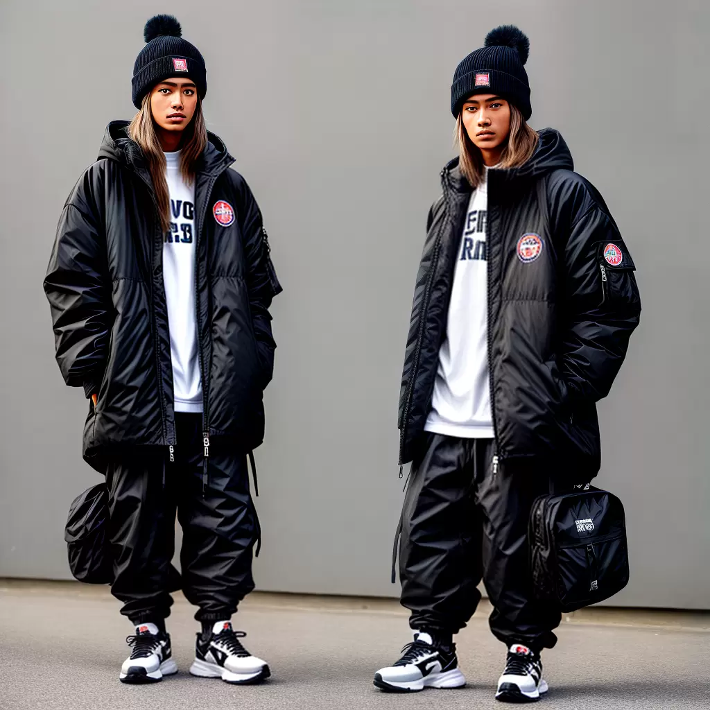 Fotos look inverno puffy cargo sneakers