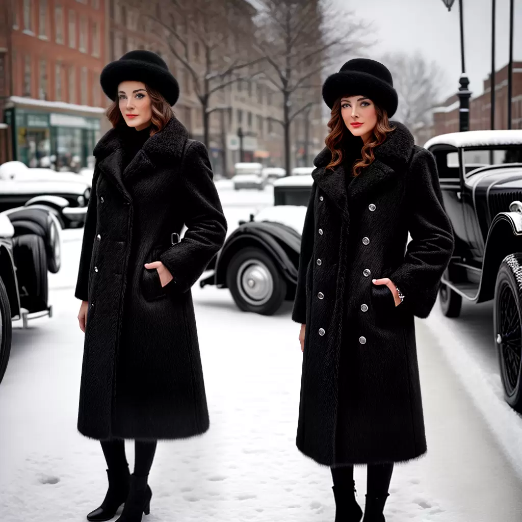 Fotos mulher inverno chique carro predios