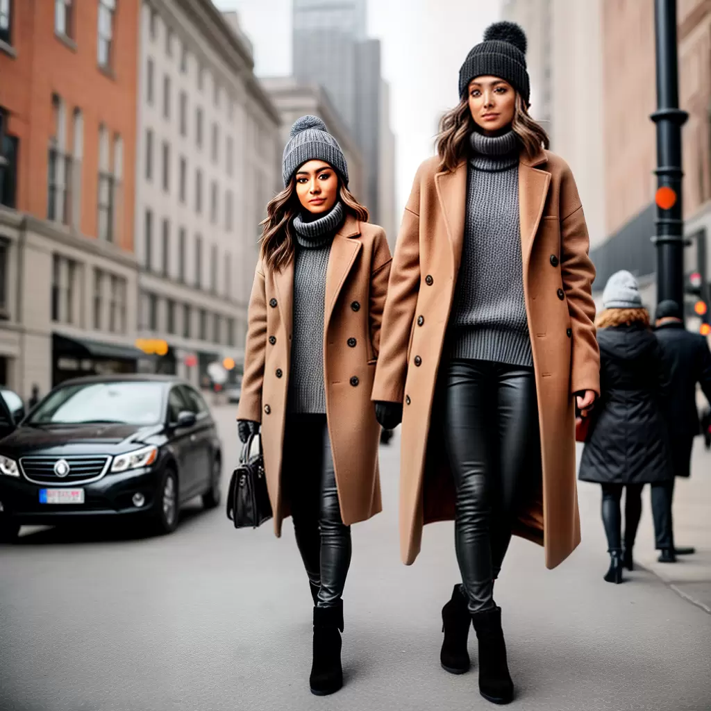 Fotos look inverno casual camel preto Fotos look inverno casual camel preto