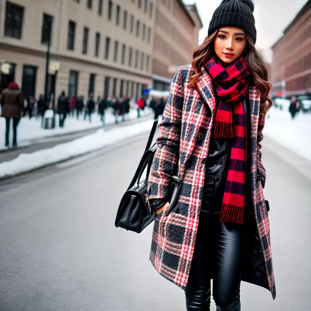 Fotos moda inverno mistura estampas