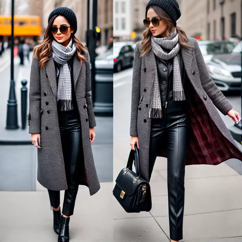Fotos moda inverno mistura estampas 1