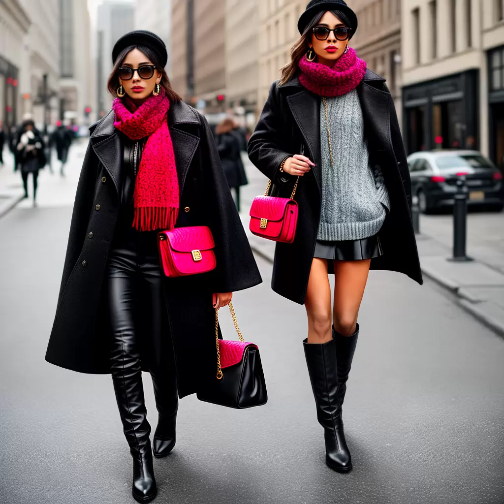 Fotos inverno mulher acessorios ousados